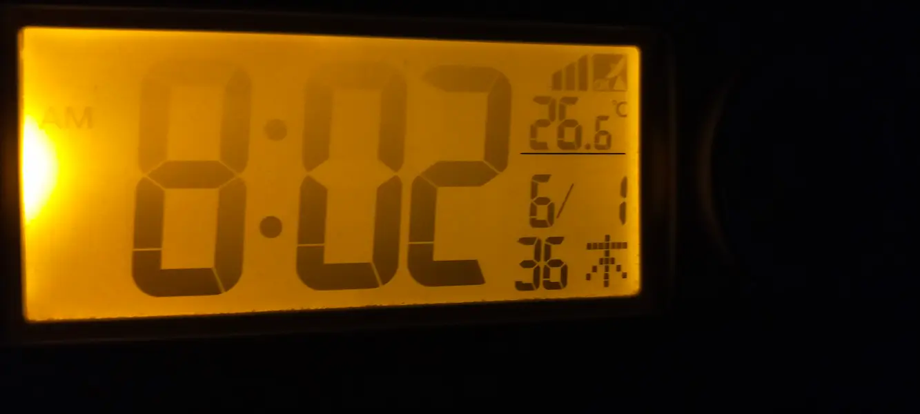6月1日　朝8時26.6℃